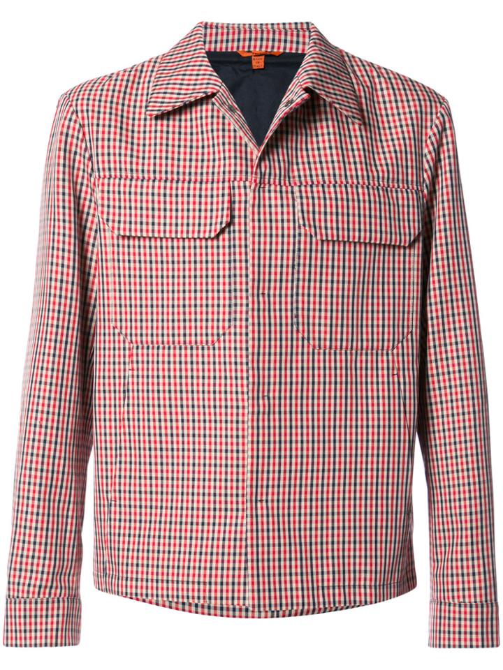 Barena Check Shirt Jacket - Red