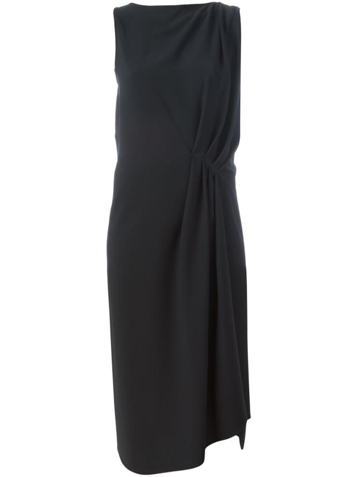 Maison Margiela Gathered Shift Dress - Black