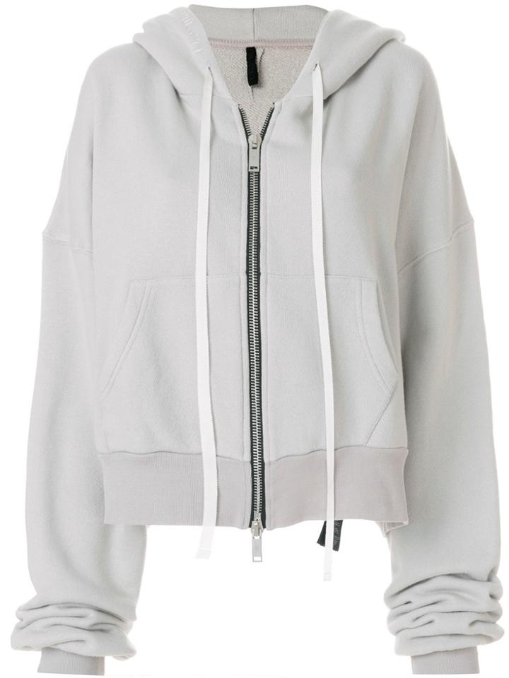 Unravel Project Drop Shoulder Longsleeved Hoodie - Grey