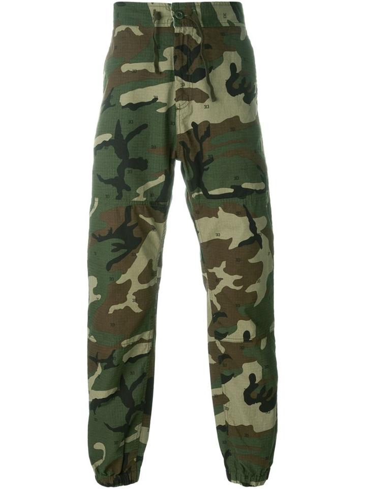 Carhartt Camouflage Chinos, Men's, Size: L, Green, Cotton