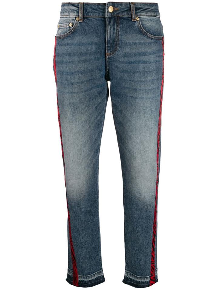 Escada Sport Zebra Stripe Jeans - Blue