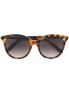 Victoria Beckham Patterned Cat Eye Sunglasses - Black