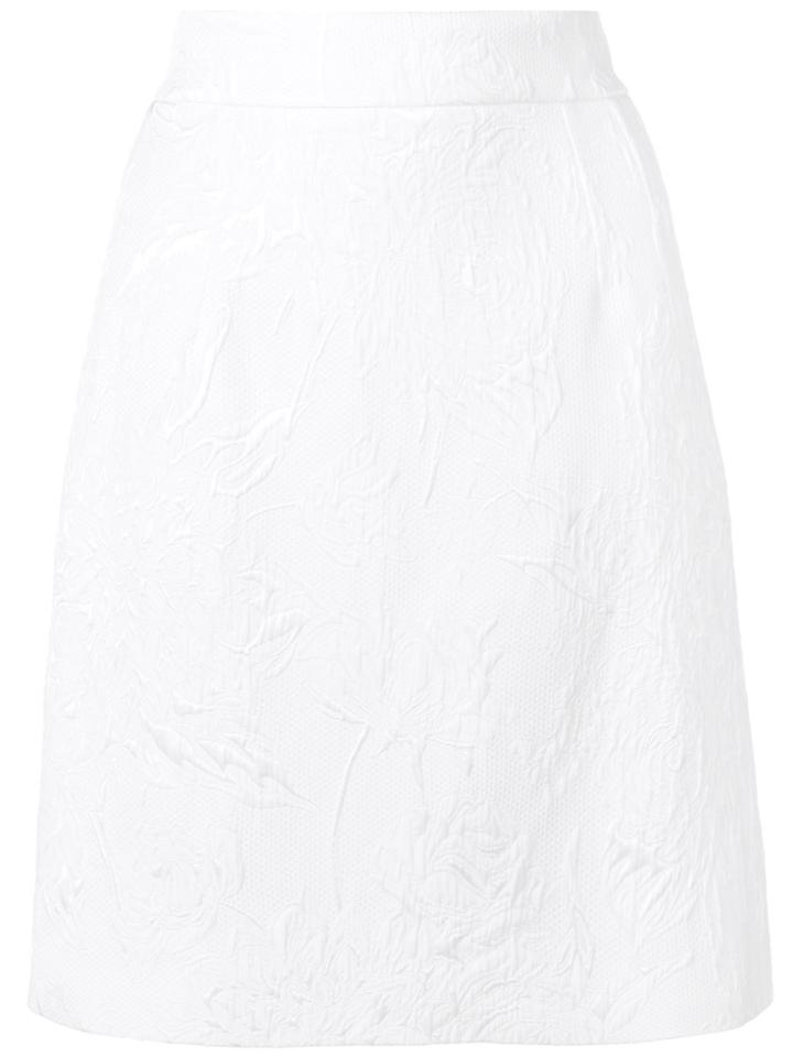Dolce & Gabbana Jacquard Skirt - White