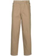 Kolor Zip Detail Tapered Trousers - Brown