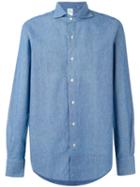 Finamore 1925 Napoli - Chambray 'tokyo' Shirt - Men - Cotton - M, Blue, Cotton