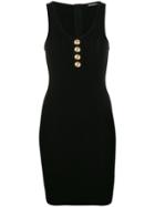 Balmain Fitted Knit Dress - Black