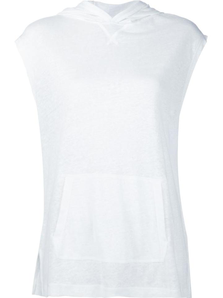 Vince Front Pocket Sleeveless Hoodie