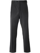 Giorgio Armani Straight Leg Trousers, Men's, Size: 54, Grey, Acetate/cupro/cashmere/virgin Wool