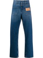 Burberry Deconstructed Straight-fit Jeans - Blue
