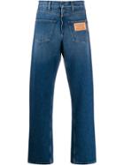 Burberry Deconstructed Straight-fit Jeans - Blue