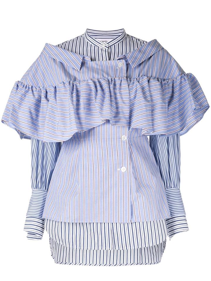 Enföld Deconstructed Layered Shirt - Blue
