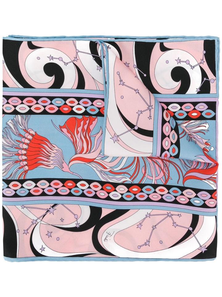 Emilio Pucci Statement Print Scarf - Pink