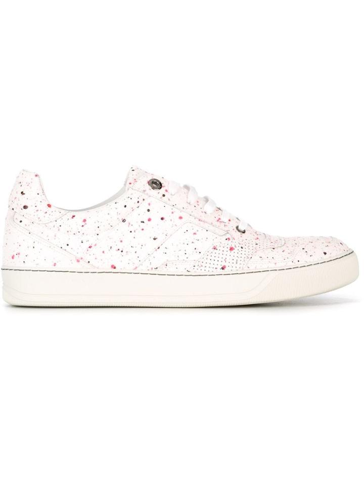 Lanvin Spotted Sneakers - White