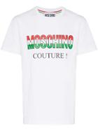 Moschino Italy Logo Cotton T-shirt - White