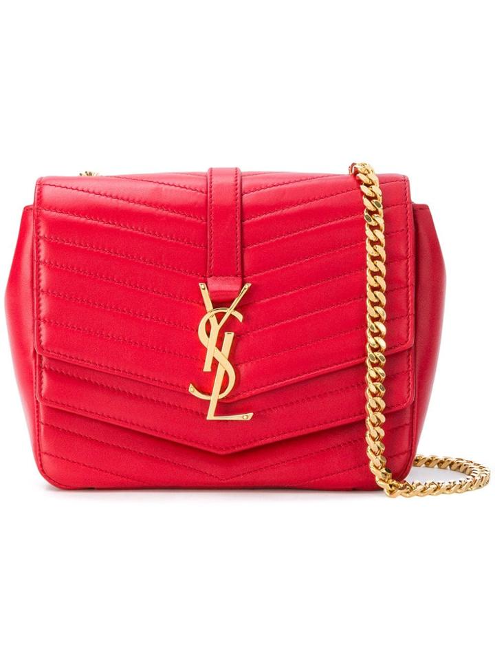 Saint Laurent Sulpice Shoulder Bag - Red