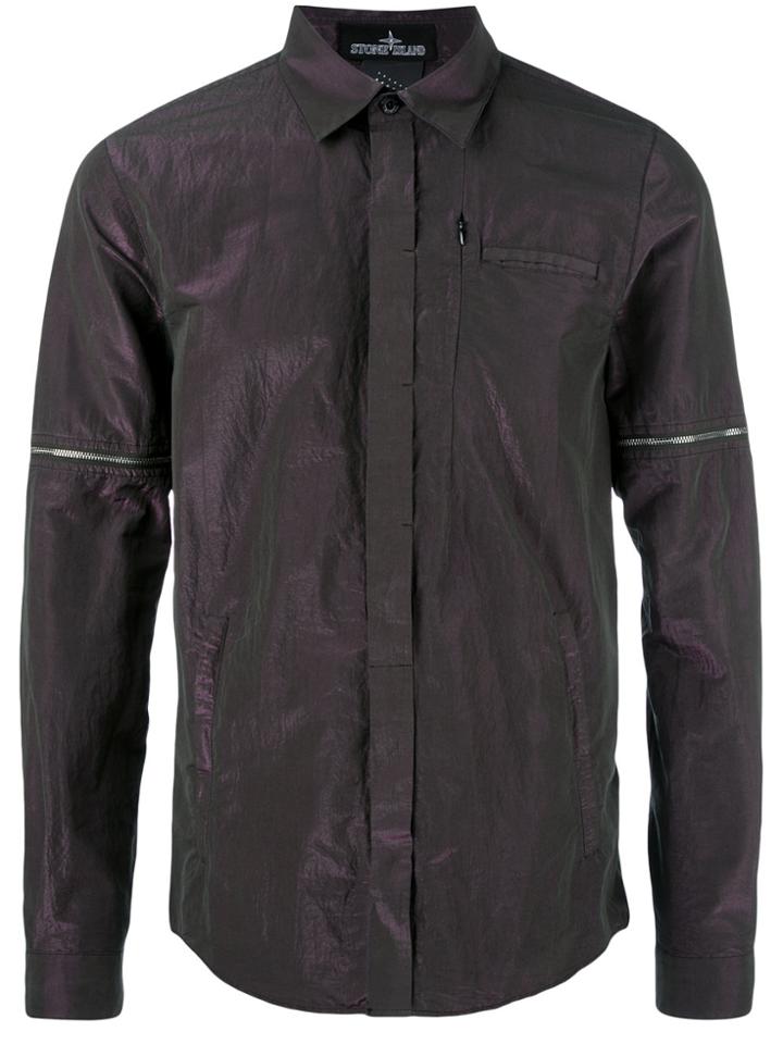 Stone Island Shadow Project Iridescent Shirt - Green