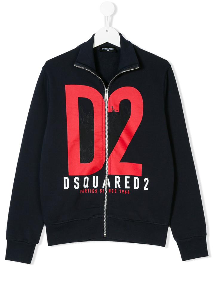 Dsquared2 Kids Teen Zipped Sweatshirt - Blue
