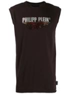 Philipp Plein Flame Tank Top - Brown