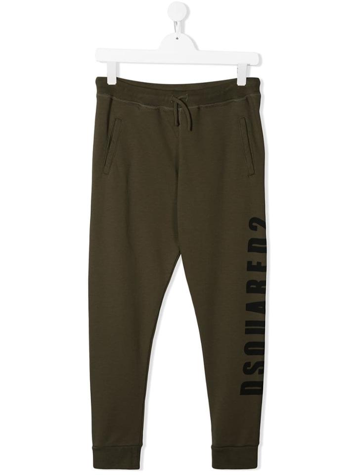 Dsquared2 Kids Logo Print Track Pants - Green