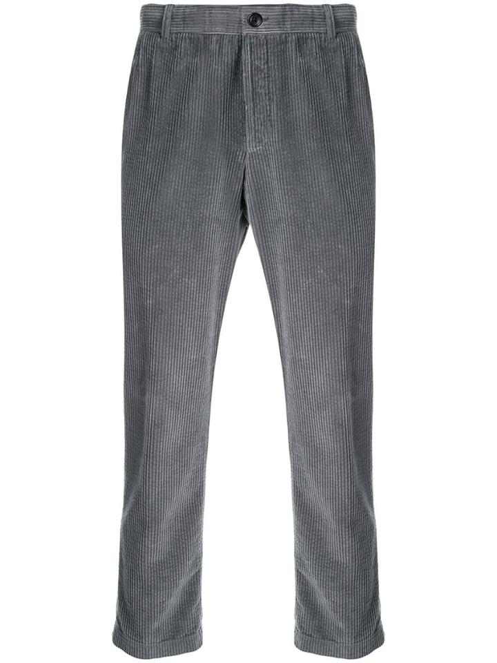Thom Browne Garment Dye Corduroy Chino - Grey