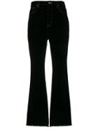 Neul Cropped Flared Trousers - Black