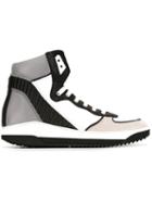 Dsquared2 Paneled Hi-top Sneakers, Men's, Size: 40, Grey, Leather/rubber