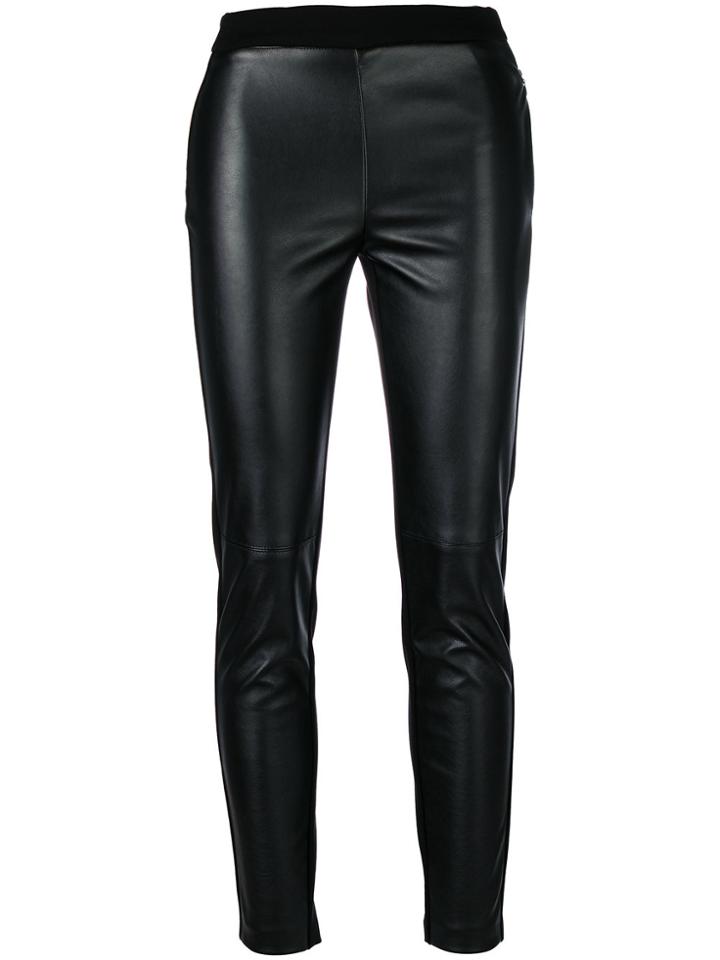 Ki6 Cropped Panelled Leggings - Black