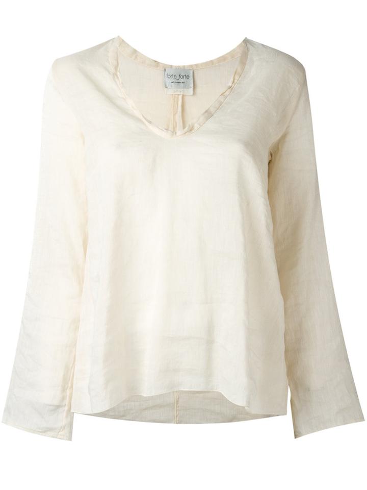 Forte Forte - My Shirt - Women - Cotton/linen/flax - I, Women's, Nude/neutrals, Cotton/linen/flax