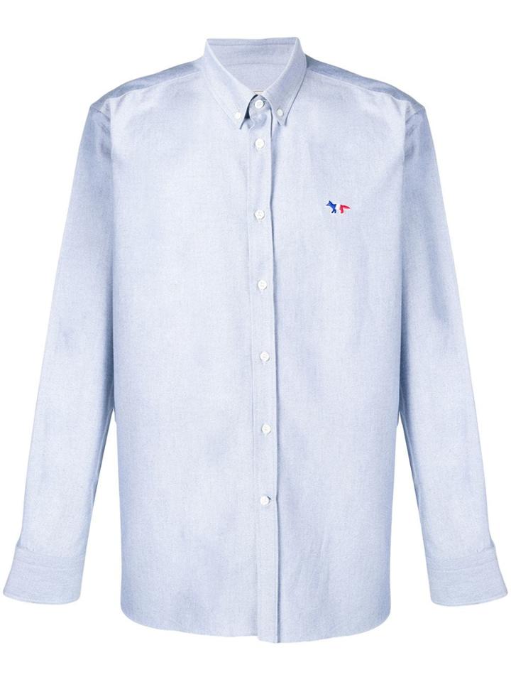 Maison Kitsuné Chambray Shirt - Blue