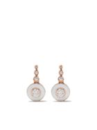 Selim Mouzannar 18kt Rose Gold Diamond Drop Earrings - Pink Gold Ivory