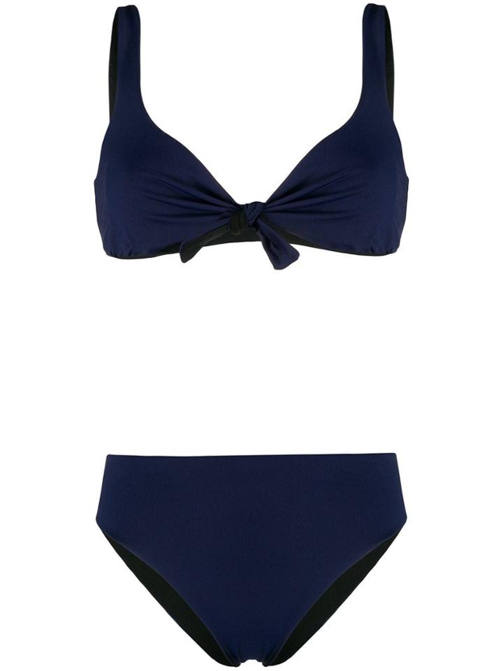 Fisico Knot-detail Bikini - Blue