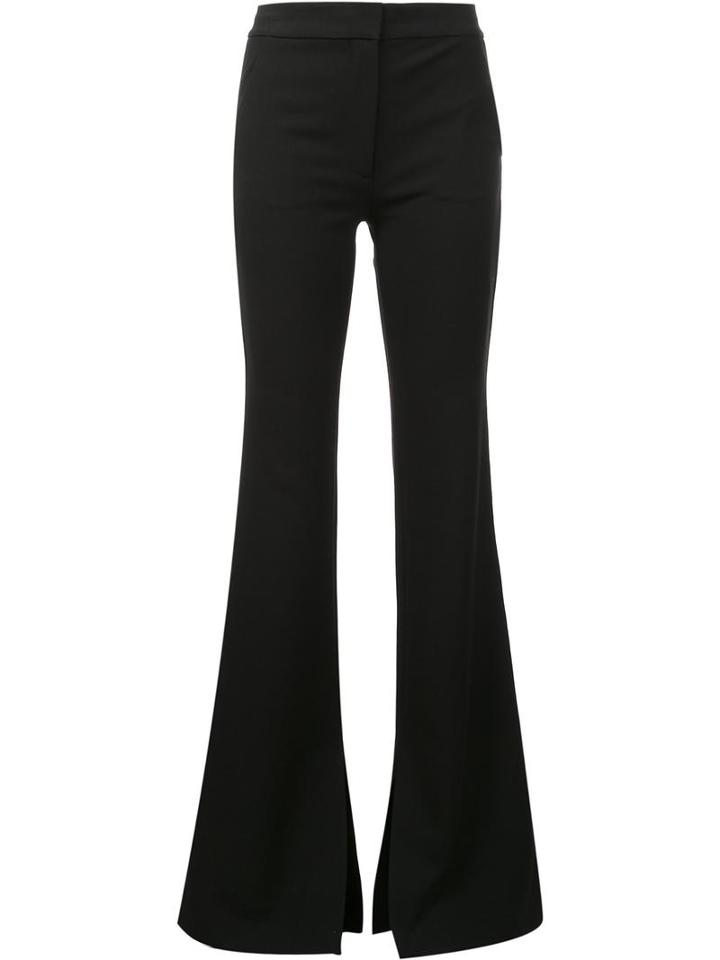 Tibi Flared Trousers, Women's, Size: 10, Black, Polyester/spandex/elastane/viscose