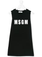 Msgm Kids Logo Printed Dress - Unavailable