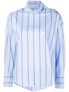 Tela Striped Turtleneck Shirt - Blue