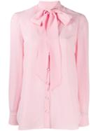Alexander Mcqueen Pussy Bow Blouse - Pink