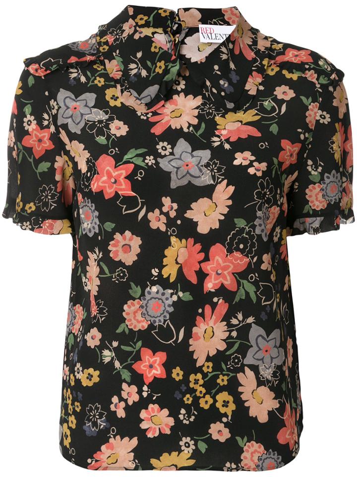 Red Valentino Floral Print Blouse - Multicolour