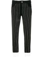 Giuseppe Di Morabito Crystal Embellished Cropped Jeans - Black