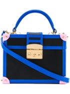 Mayrafedane Lilly Trunk Tote, Women's, Black, Calf Leather