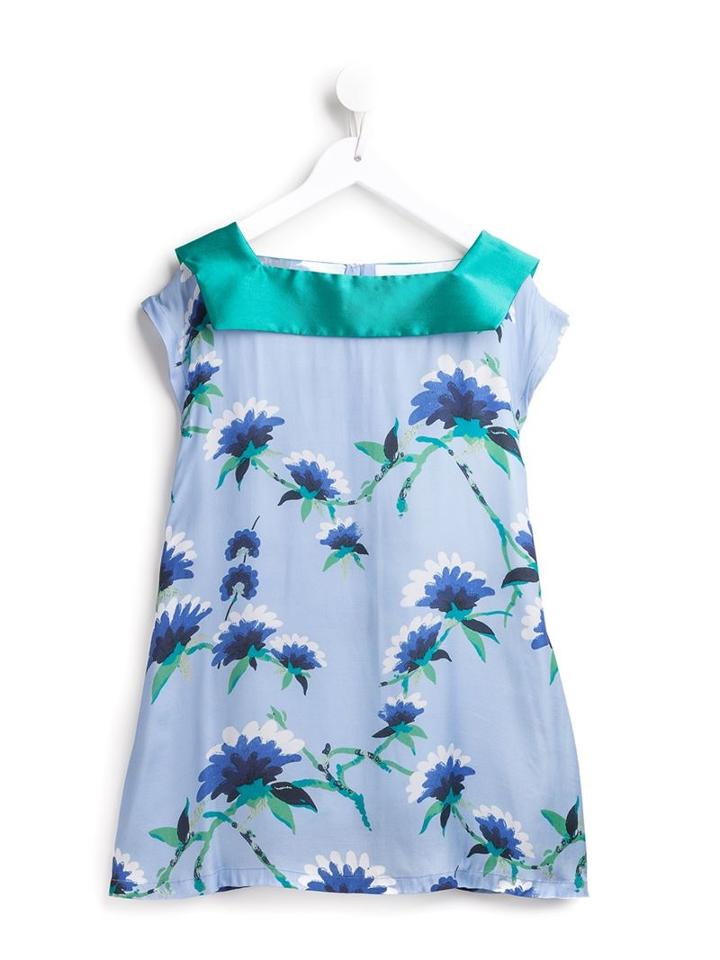 Señorita Lemoniez Floral Print 'sanabria' Dress, Girl's, Size: 6 Yrs, Blue