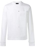 Joseph - Patch Pocket Sweatshirt - Men - Cotton/linen/flax - M, White, Cotton/linen/flax