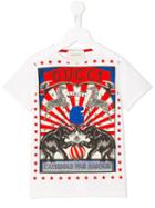 Gucci Kids Circus Print T-shirt, Size: 8 Yrs, Nude/neutrals