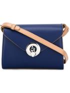 Armani Jeans Flap Closure Crossbody Bag, Women's, Blue
