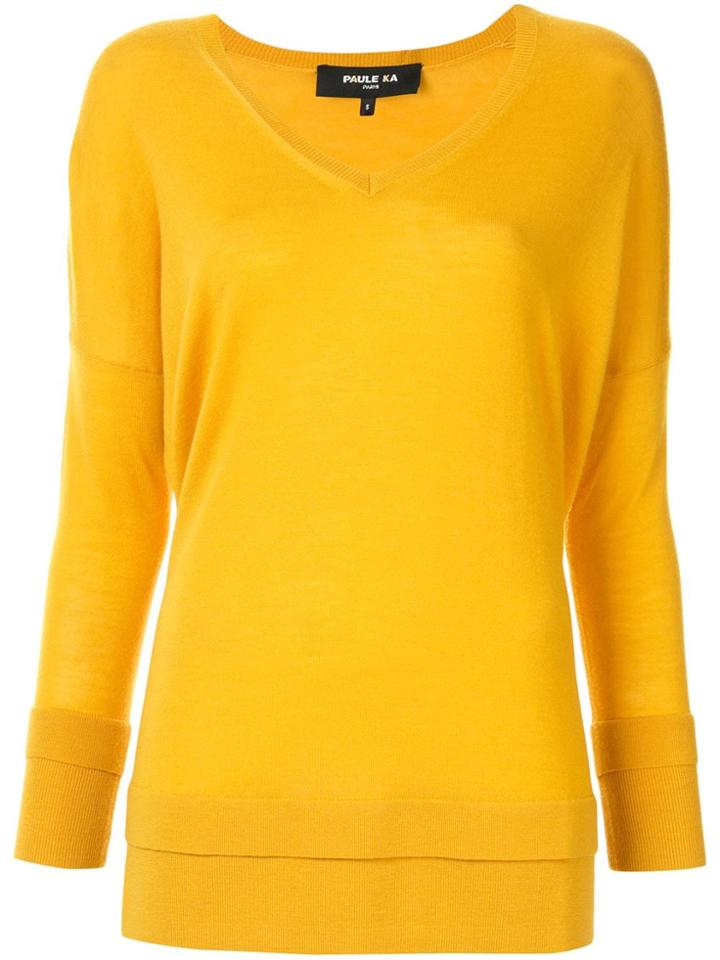 Paule Ka Lightweight Sweater - Yellow