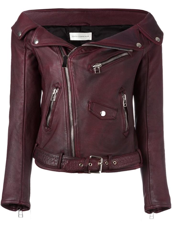 Faith Connexion 'sailor' Biker Jacket - Red
