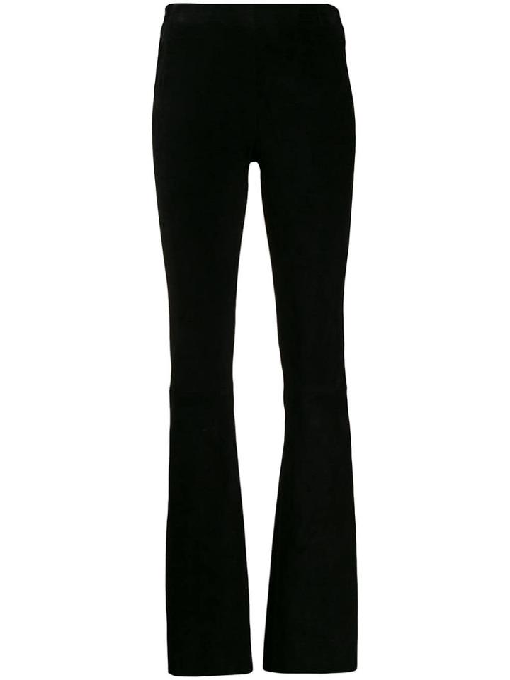 Drome Skinny-fit Suede Trousers - Black