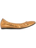 Lanvin Classic Ballerina Shoes - Metallic