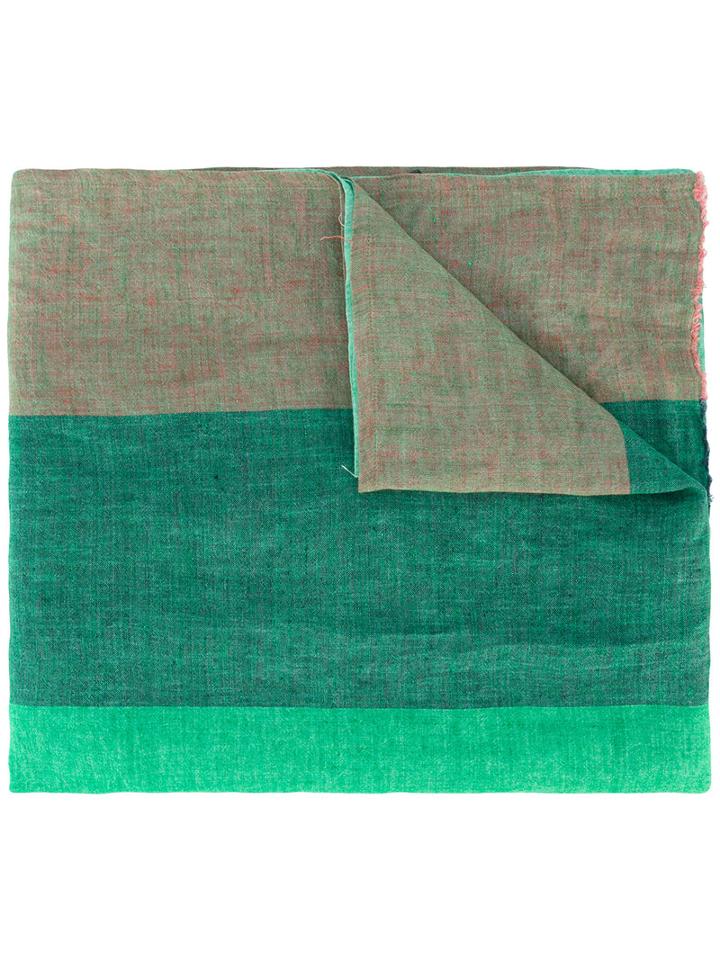 Humanoid - 'safa' Scarf - Women - Linen/flax - One Size, Women's, Green, Linen/flax