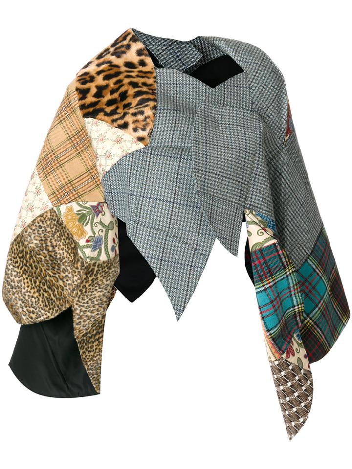 Junya Watanabe Comme Des Garçons Patchwork Cape - Multicolour