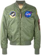 Alpha Industries Badge Bomber Jacket - Green