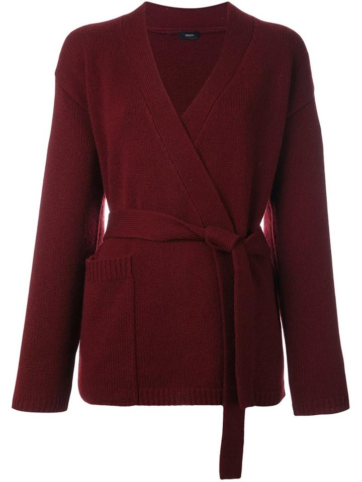 Joseph Wrap Cardigan, Women's, Size: Xs, Red, Cashmere